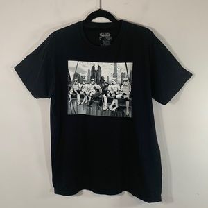 Stars Wars Darth Vader Storm Troopers Union Lunch Break Graphics Mens Size L Tee